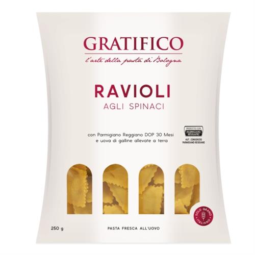 RAVIOLI AGLI SPINACI GRATIFICO AST.250g